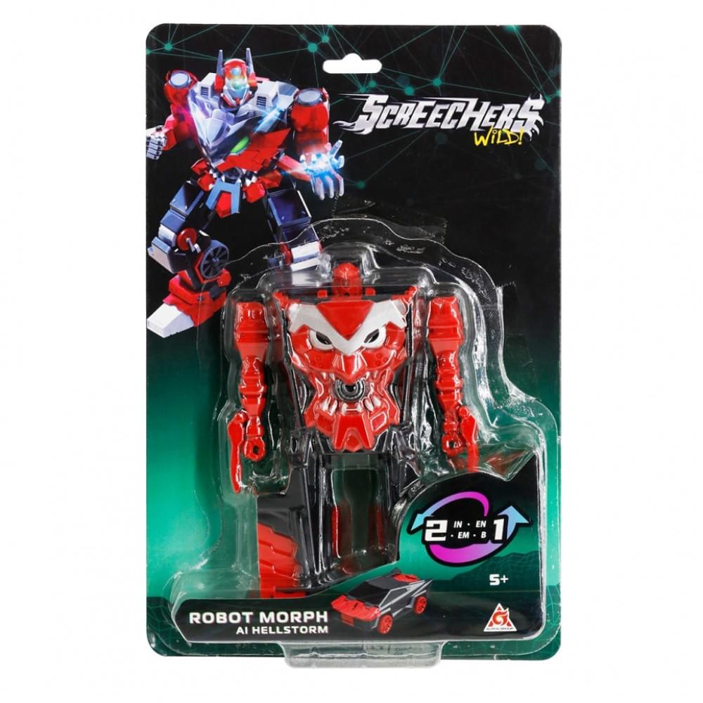 Дитячий робот-трансформер "Хелшторм" Screechers Wild! EU686152 S5 блістер