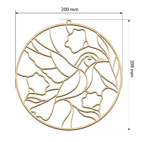 Набір для вітражного живопису за номерами "Весна прилетіла" FDSGK-008
