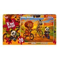 Дитячі м'які пазли "Funny Animals" S20-10-14, 20 елементів