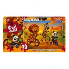 Дитячі м'які пазли "Funny Animals" S20-10-14, 20 елементів