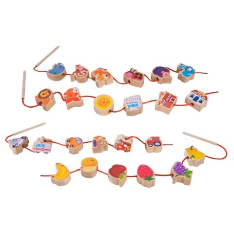 Дерев'яна іграшка Шнурівка C9429 двостороння