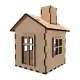 Заготовка для декорування "Будиночок 9" FDPO-348 з LED свічкою в комплекті