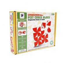 Дитяча гра-головоломка "Магнітні кубики" FD136(Red) 16 елементів, 8 карток