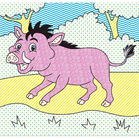 Водні розмальовки Чарівна розмальовка Джунглі 757128, 4 малюнки