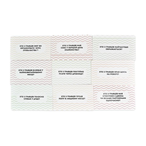 Карткова гра Глибокі питання 30578 фішки голосування 49 штук