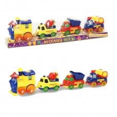 Іграшковий паровозик K1113 (18008E) 3 машинки