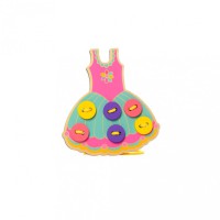 Дитяча Шнурівка для розвитку моторики MD 2658 15 см Сукня