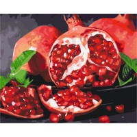 Картина за номерами "Смачний гранат" BS32215 Brushme 40х50 см