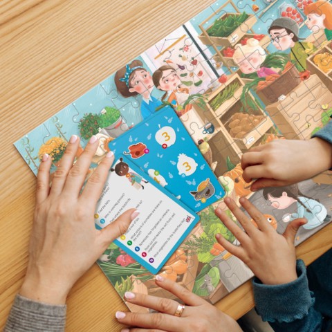 Дитячий пазл Шукай та знаходь "Дарунки осені" DoDo Toys 300666, 80 елементів