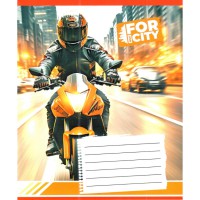 Зошит учнівський "Нічним містом" 018-530032K-2 в клітинку, 18 аркушів (959053)