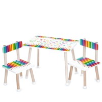 Дитячий столик M 501-21 стільниця 60 х 40 см, 2 стільчики
