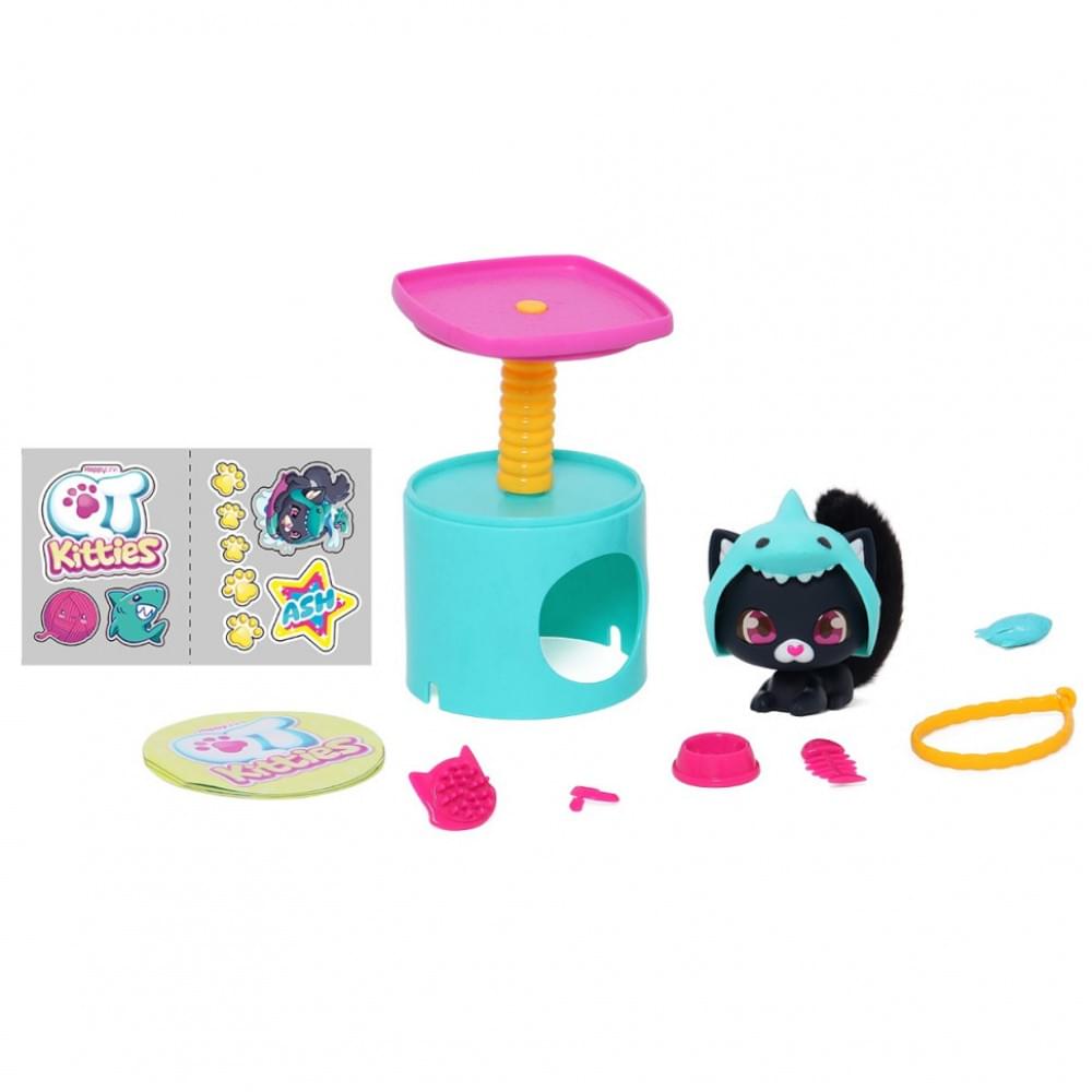 Дитячий ігровий набір "Кошеня Еш" QT Kitties 450001-6 фігурка, будиночок, аксесуари