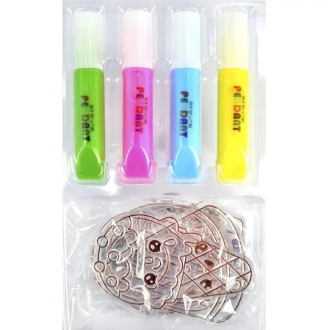 Набір для творчості "Magic dough" 5040-43-50(Orange) форми для брелків, стрази, фарби