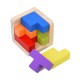 Дерев'яна Куб-головоломка MD 0758-4 підставка 6 елементів