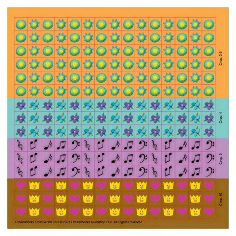 Лабіринти з наклейками "Шалені танці" Тролі 1249012, 450 наклейок