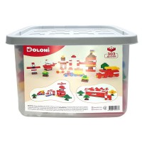 Дитячий блочний конструктор 013999/04 у пластиковому боксі, 303 деталі