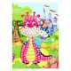 Дитяча мозаїка за номерами "Дракон" 13-127-2 різнокольорові камінчики