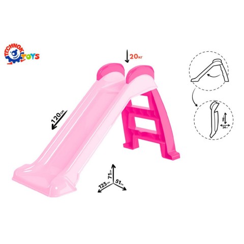 Дитяча " Гірка" ТехноК 8041TXK довжина спуску 120 см