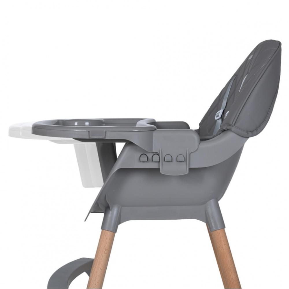 Стільчик для годування LUMI ME 1111 Gray екошкіра