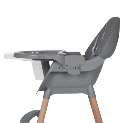 Стільчик для годування LUMI ME 1111 Gray екошкіра