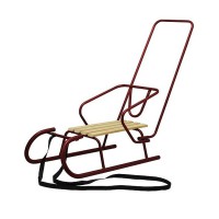Зимові санки "Сніжок" Snower 4820211100476BORDO метал, дерево