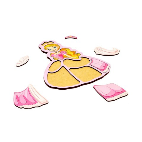 Дитячий пазл-вкладиш "Принцеса" Puz-22968, 8 елементів