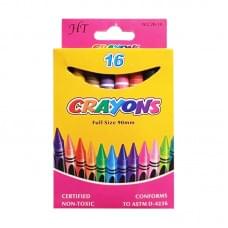 Набір дитячих воскових олівців "Crayons" 8496-16, 90 мм, 16 кольорів