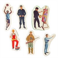 Дитячий набір магнітів "Професії" ML4032-29 в наборі 6 магнітів