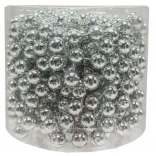 Декоративне намисто на ялинку 8070-8-5м(Gold) 8 мм, 5 метрів Срібний