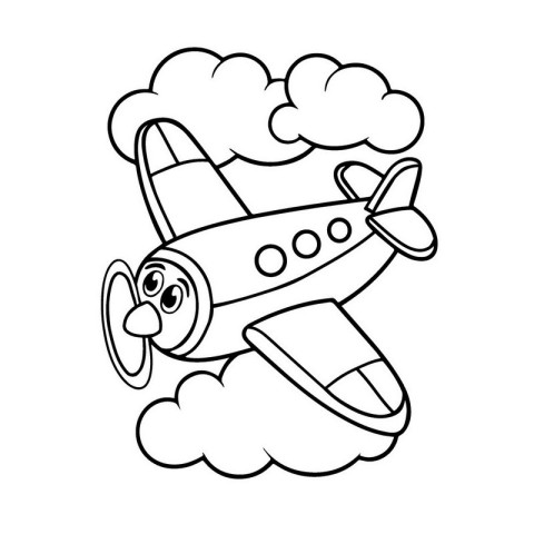 Дитяча розмальовка пальчиковими фарбами "Літачок" 15629-AC 25х25 см