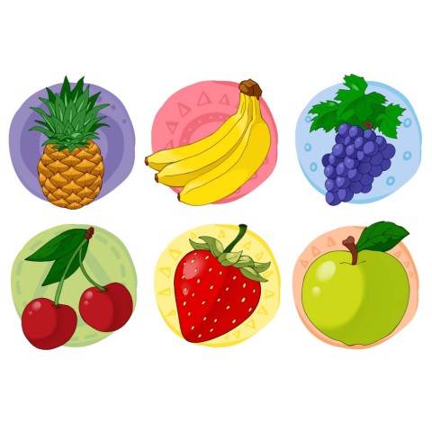 Розвиваючі кубики "Фрукти" ТехноК 1332TXK