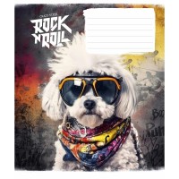 Зошит учнівський "Rock star" 012-3277K-5 в клітинку, 12 аркушів