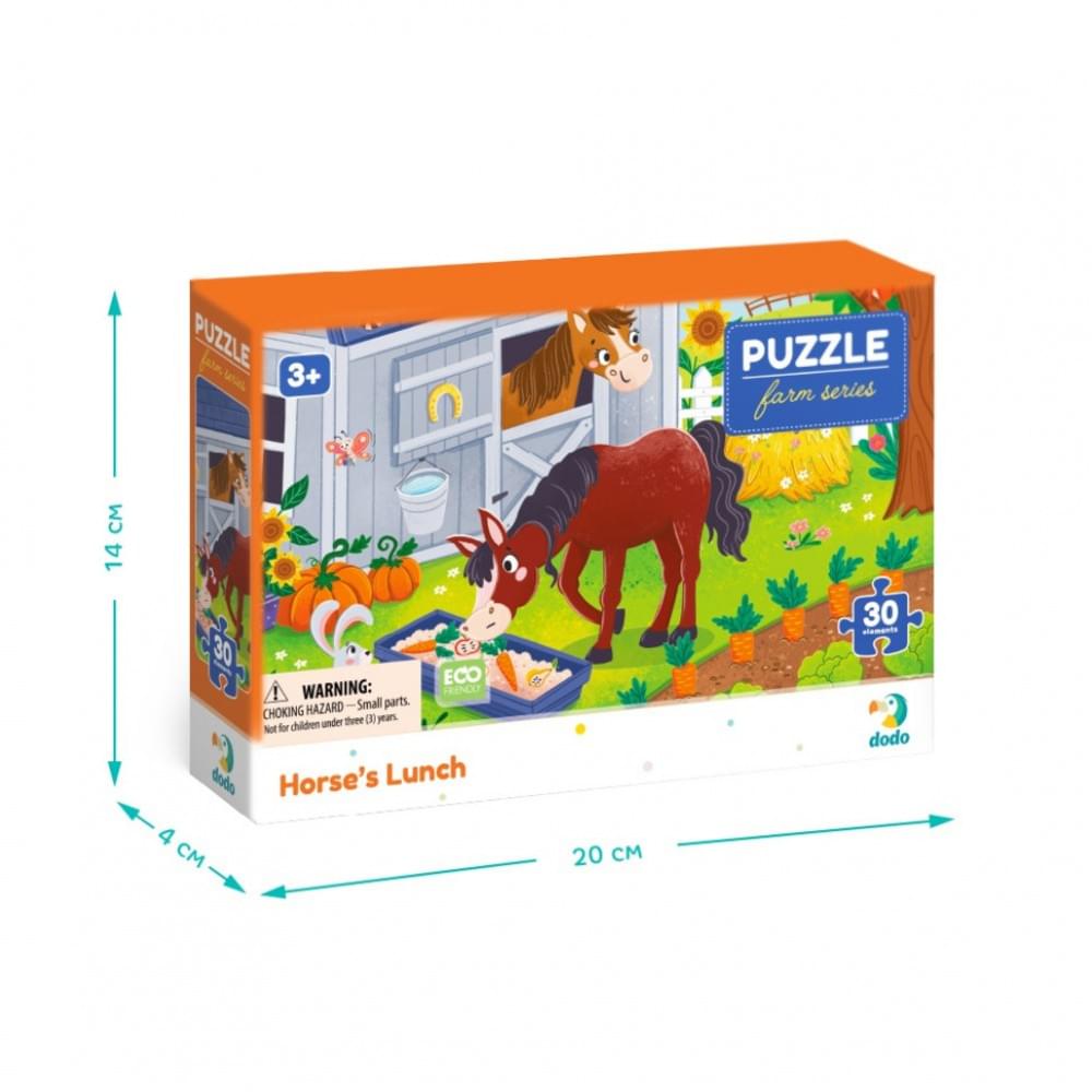 Дитячий пазл "Обід для коника" DoDo Toys 300684, 30 елементів
