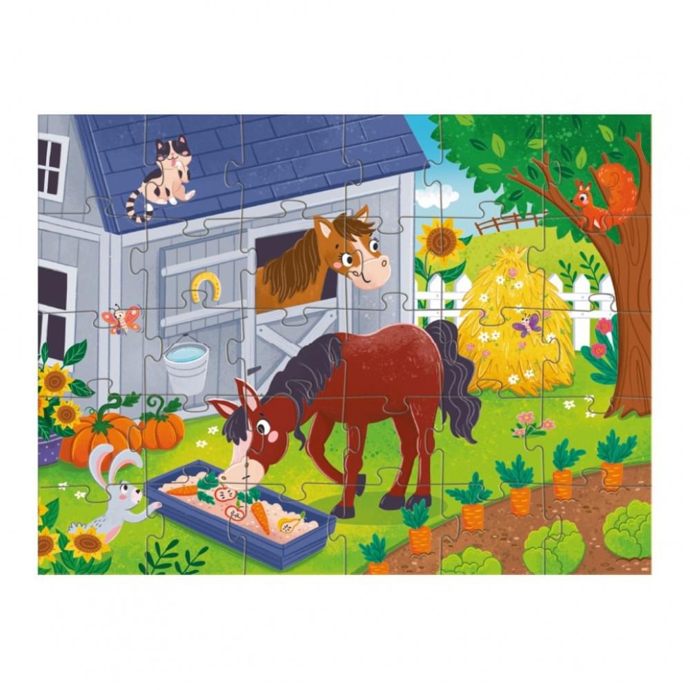 Дитячий пазл "Обід для коника" DoDo Toys 300684, 30 елементів