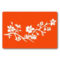 Трафарет для біо-тату Квіти fx094-24*34см, розмір 24х34 см