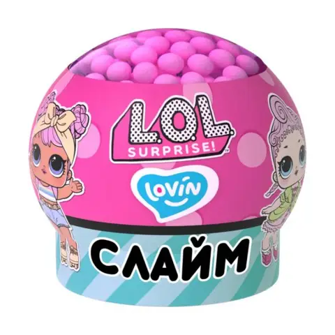 Дитячий антистрес-слайм Куля L.O.L. Surprise! LOL80192, 210 мл