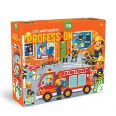 Пазл дитячий "Професії. Пожежник" 300702, 150 елементів