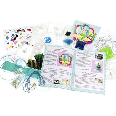 Великий набір для творчості "Я люблю русалок" 10100541, 8 виробів своїми руками