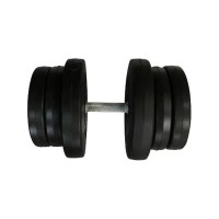 Гантель складальна композитна в пластиковій оболонці Rock Pro-R 21,5 кг NE-PL-R-021