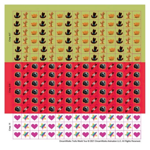 Лабіринти з наклейками "Живи у стилі рок!" Тролі 1249010, 450 наклейок