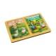 Дерев'яний пазл-вкладиш "Вівці та гуси" Ubumblebees (ПСД181) PSD181 в рамці