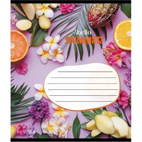 Зошит учнівський "Фруктовий сет" 018-530414K-4 в клітинку, 18 аркушів