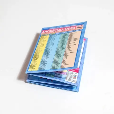 Шпаргалка шкільна "Англійськаа мова 7-11 клас" 10144015