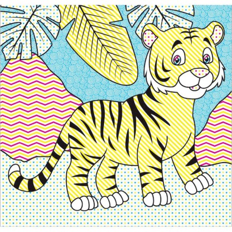 Водні розмальовки Чарівна розмальовка Джунглі 757128, 4 малюнки