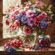 Картина за номерами "Букет і фрукти" ©art_selena_ua KHO5728, 40х40 см