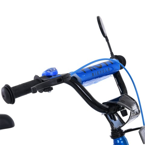 Велосипед дитячий MB 16022-1, 16 дюймів, синьо-білий