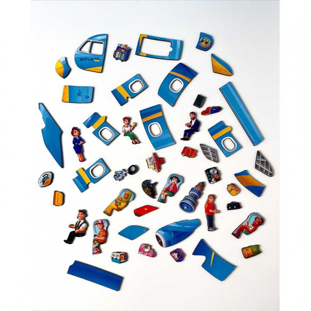 Дерев'яний Пазл-вкладиш "Літак" Ubumblebees PSF161