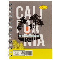 Блокнот А6 АП-1710, 40 аркушів, пружина збоку Вид 1