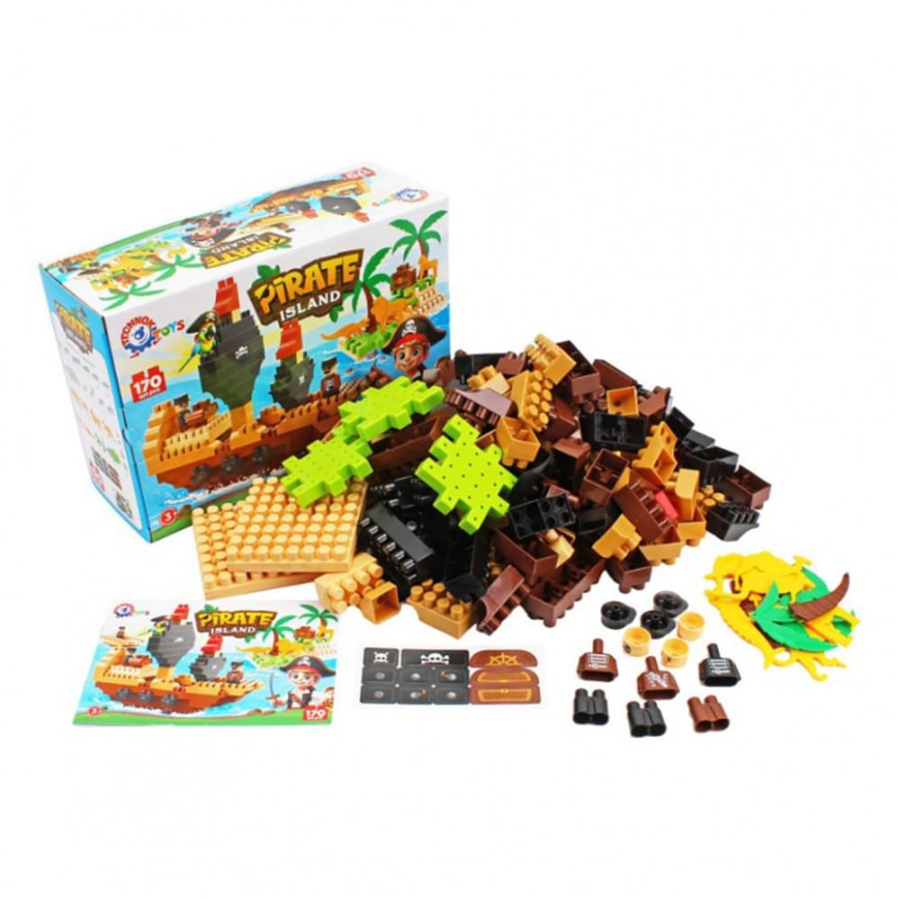 Дитячий розвиваючий конструктор "Pirate island" 2642TXK 170 деталей