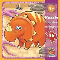 Дитячий пазл "Динозаври" LD03, 16 елементів